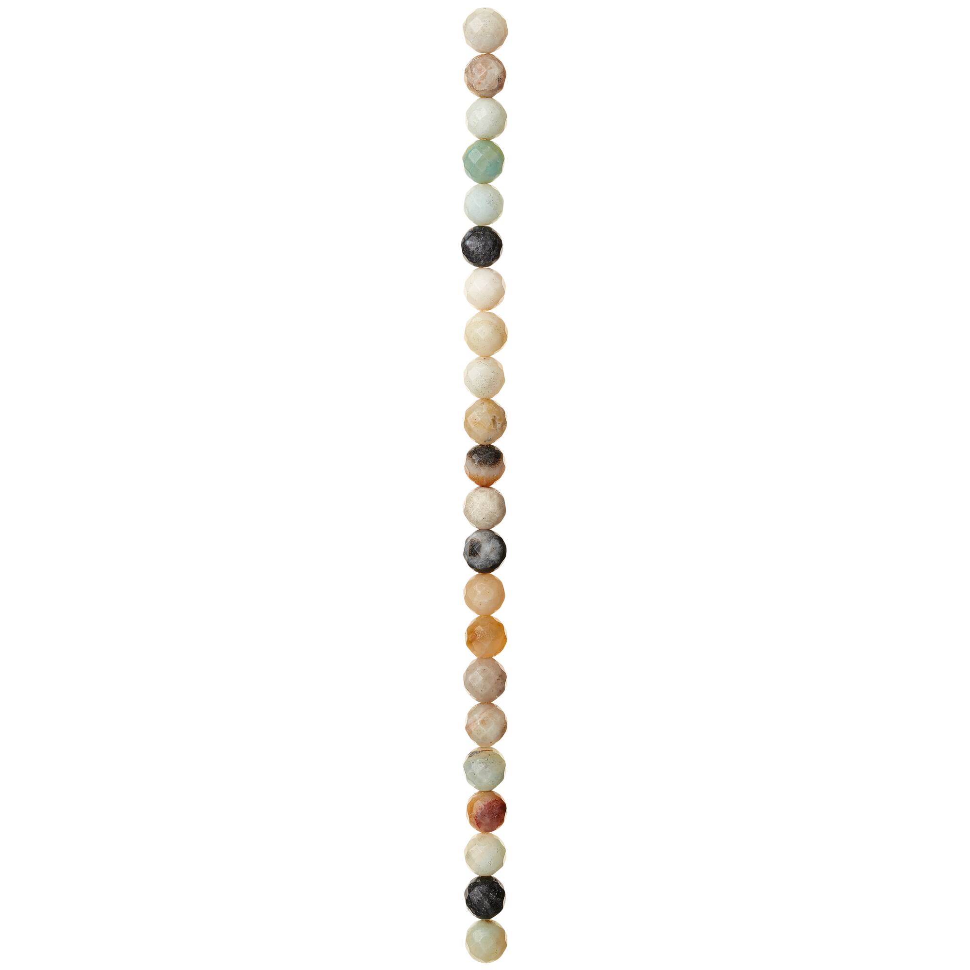 Aqua Amazonite Faceted Round Beads by Bead Landing™, 8mm